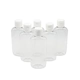 GEPACK Pack de 6 botellas de plástico reutilizables de 100 ml ideales para viaje | creadas con...