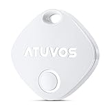 ATUVOS Localizador de Objetos Bluetooth 1 Pack Blanco, Smart Air Tracker Tag Funciona con...