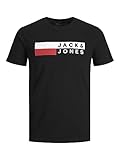 Jack & Jones Jjecorp Logo tee SS O-Neck Noos Pls Camiseta, Negro-2, 4XL Grande para Hombre