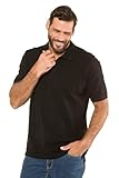 JP 1880 Polo, básico, Media Manga, piqué, hasta la Talla 10XL Negro 4XL 702560130-4XL