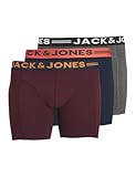 JACK&JONES PLUS Trunks 3 Pack PLS BAÑADOR JACLICHFIELD Noos Pack DE 3 por Favor, Burgundy, 5XL...