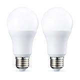 Amazon Basics - Bombilla LED E27 rosca Edison, de 10 W (equivalente a 75 W), blanco frío, no...