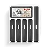 Rayen | Organizador de Cubiertos | 6 Compartimentos | Organizador Cajón Cocina | Patas...