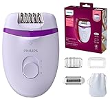 Philips Depiladora Satinelle Essential BRE275/00 - Depiladora mujer para piernas con cable...