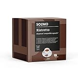 Marca Amazon - Solimo Cápsulas de café Ristretto, tueste oscuro, compatibles con Nespresso,...
