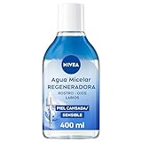 NIVEA Agua Micelar Regeneradora (400 ml), gel limpiador facial con 5% Sérum y Amino Acid...