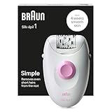 Braun Silk•épil 1 1-010, Depiladora Con Cable Para La Eliminación Del Vello, Semanas De...