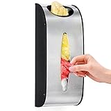 Wonder Worker Idea Dispensador de Bolsas Soporte de Pared para Guardar Bolsas Acero INOX