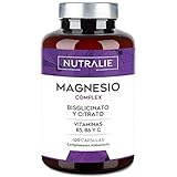 Citrato de Magnesio 1545mg + Magnesio Bisglicinato 600mg - Reduce Cansancio y Fatiga, Alivia...