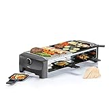 Princess 162820 Stone & Grill Party – Parrilla de piedra y plancha combinadas, placa...