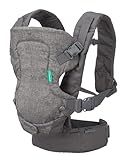 Infantino - Mochila portabebés Flip Advanced 4 in 1 con babero - Ergonómica - Convertible -...