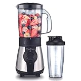 Moulinex Blend&Go LM1B1D - Batidora de vaso de 300 W, mini batidora smoothie con jarra de...