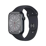 Apple Watch Series 8 (GPS, 45mm) Caja de Aluminio Color Medianoche con Correa Deportiva Color...