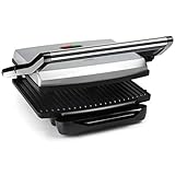 Princess 112412 – Parrilla para bocadillos, Tapa Flotante, se Puede Guardar en Vertical