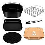 Kit de 6 Accesorios para Freidora sin Aceite COSORI 5,5L - 50 pcs de Papel para Airfryer -...