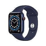 Apple Watch Series 6 (GPS + Celular, 44MM) Caja de Aluminio en Azul con Correa Deportiva Azul...