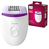 Philips Depiladora Mujer Satinelle, Compacta, 2 posiciones de velocidad, BRP275/30, Blanco