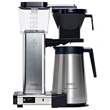 Moccamaster KBGT, Cafetera Filtro, Plata Pulida, Cafetera Express, Thermos, 1.25 Litros