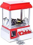 Grinscard Máquina expendedora de Caramelos con música de mercadillo, Color Rojo y Blanco