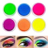 TOPBeauty 6 piezas de polvo de sombra de ojos mate suelto, pintura de cuerpo y pintura, arte de...