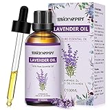 MIGCAPUT Aceite Esencial de Lavanda 100ML, 100% Puro Natural Aceites Esenciales de Aromaterapia...