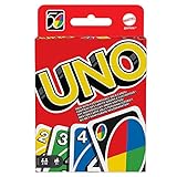 Mattel Games - UNO Original - Juego de Cartas Familiar - Clásico - Baraja Multicolor de 112...