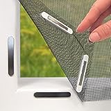 Hoberg Mosquitera para Ventanas con innovadora fijación magnética | Mosquitera Recortable...