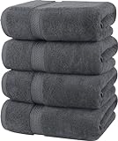 Utopia Towels - Conjunto de Toallas de baño (Paquete de 4, 69 x 137 cm) Toallas de algodón...