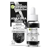 Garnier PureActive Sérum Facial Anti-Imperfecciones AHA+BHA con Carbón, 30ml