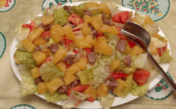 Ensalada piña y pavo