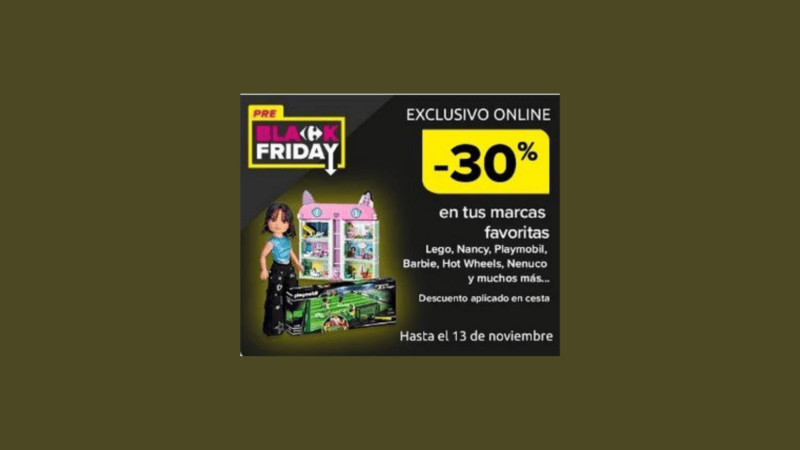 30% de descuento en juguetes de Carrefour