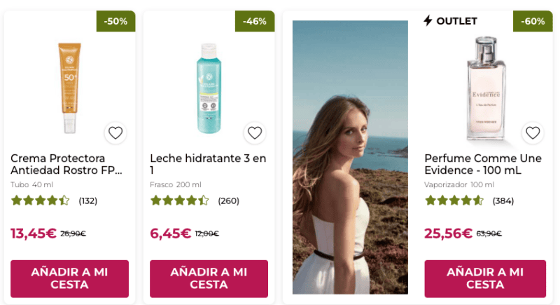 50% Descuento en Yves Rocher