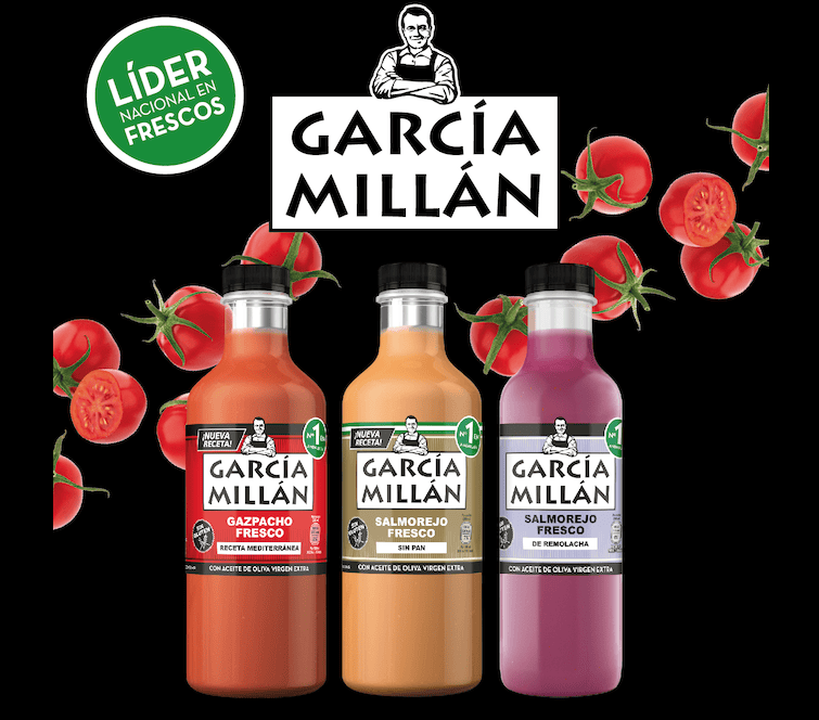 Reembolso de gazpacho y salmorejo García Millán