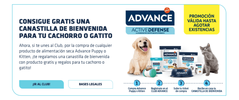 Canastilla gratis para tu cachorro