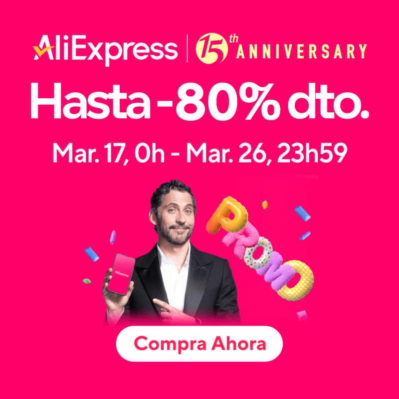 El 80 % de descuento que está reventando precios en AliExpress por su aniversario